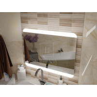 Зеркало с подсветкой для ванной комнаты Салерно 110х70 см (1100х700 мм)