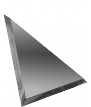 Треугольная зеркальная плитка графит 250x250 мм